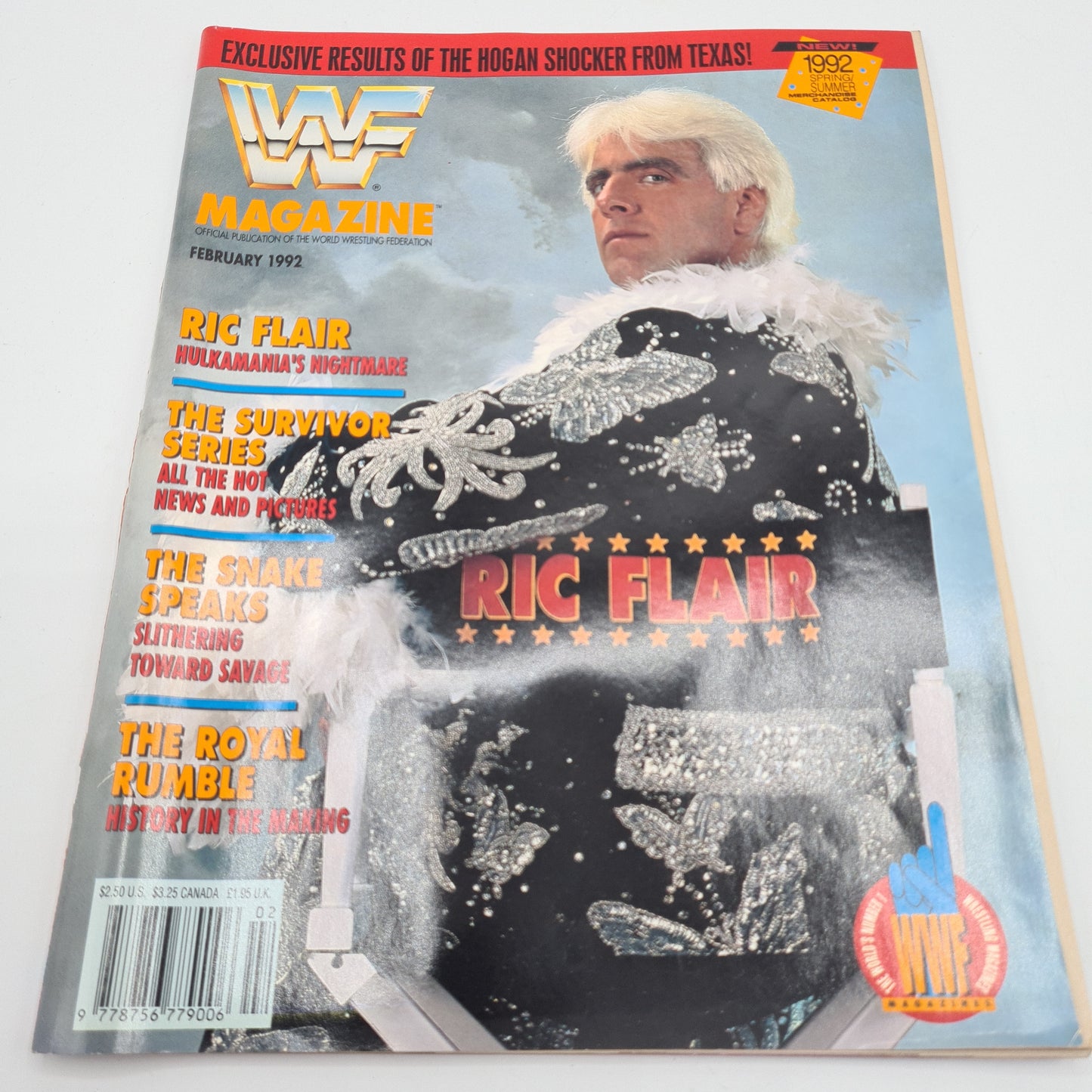 WWF Magazine February 1992 Rick Flair Cover