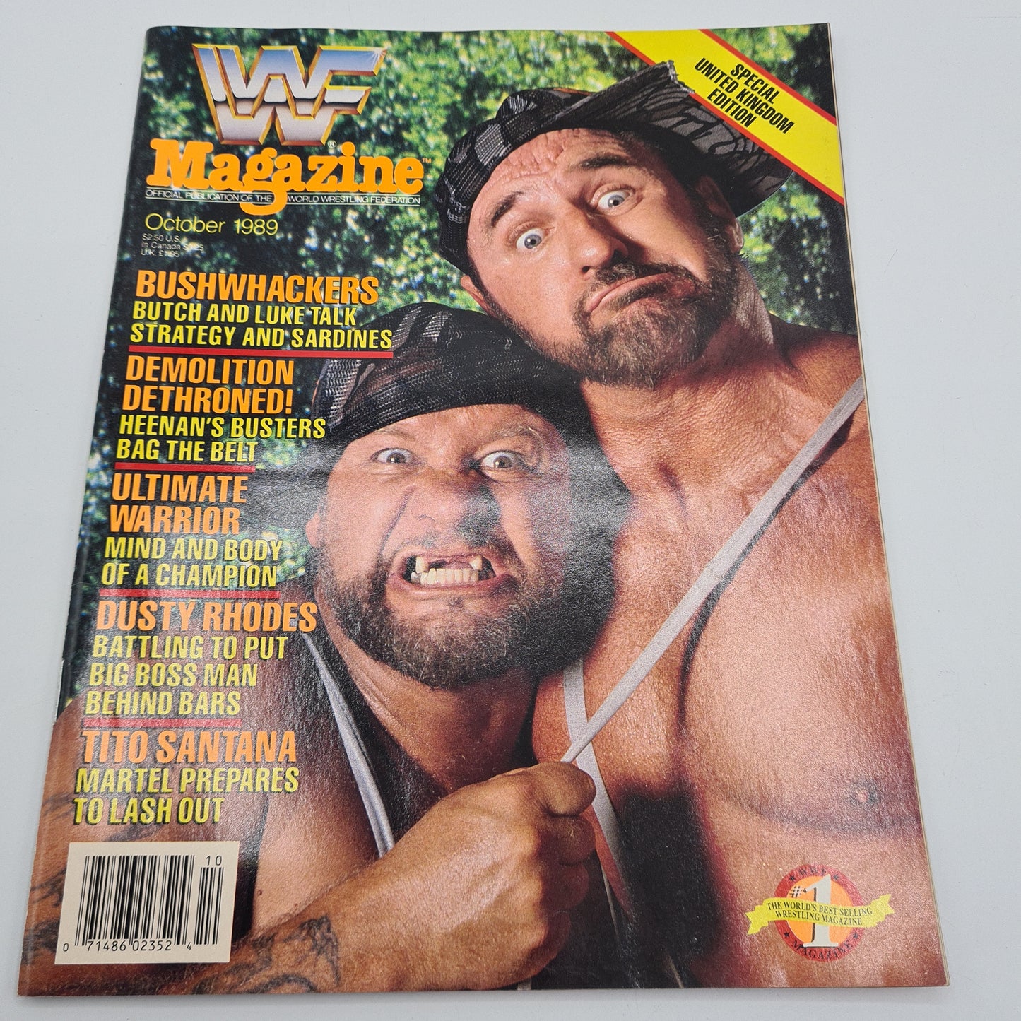 WWF WWE Magazine October 1989 The Bushwhackers