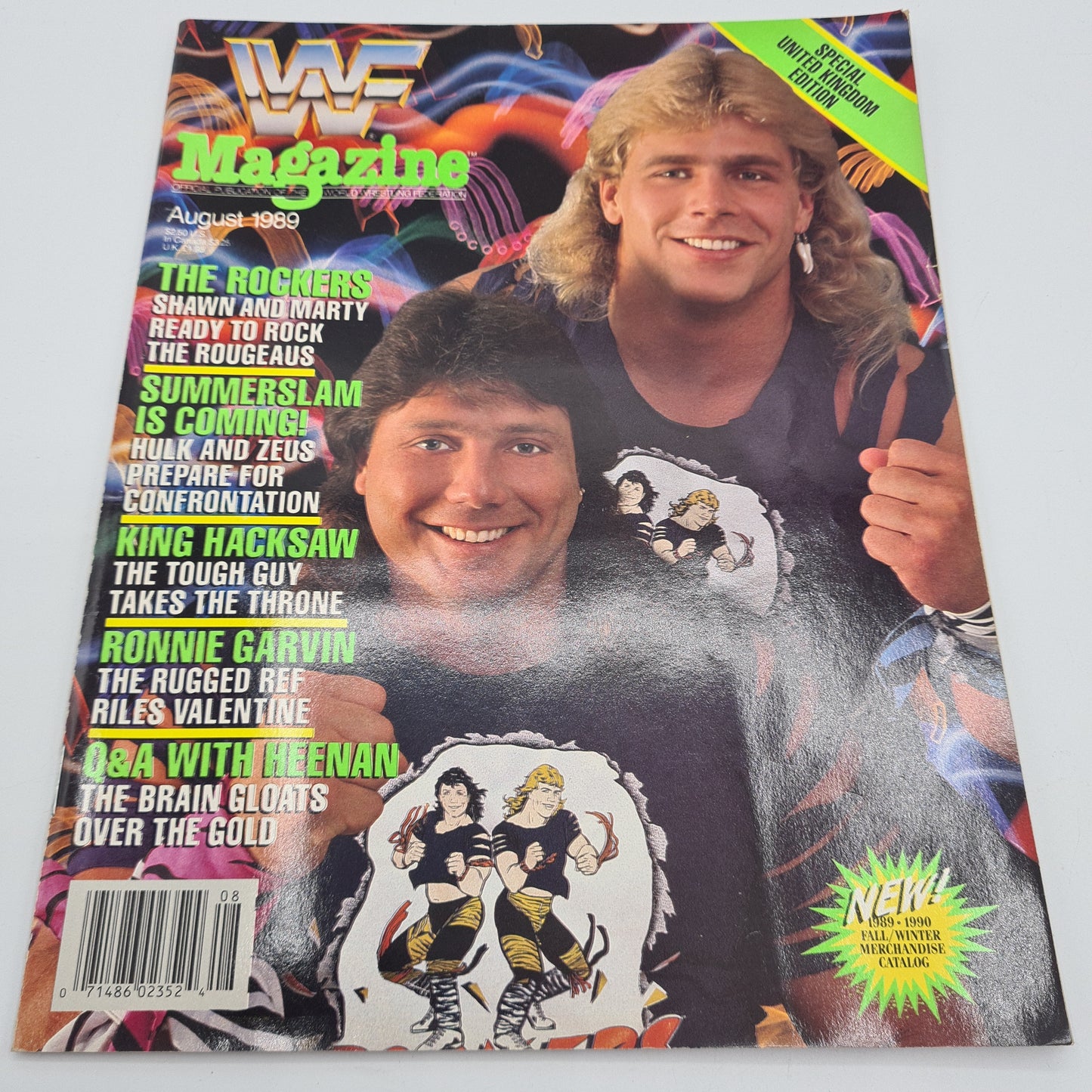 WWF WWE Magazine AUGUST 1989 THE ROCKERS Shawn Michaels Marty Jannetty