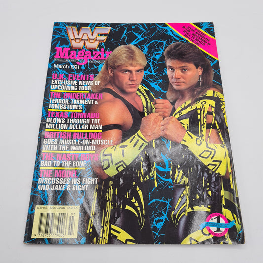 WWF Magazine March 1991 The Rockers Shawn Michaels & Marty Jannetty