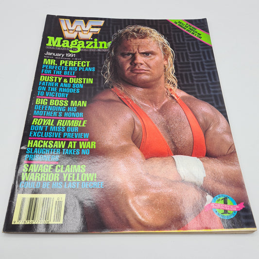 WWF MAGAZINE JANUARY 1991 MR PERFECT COVER WRESTLING ROYAL RUMBLE