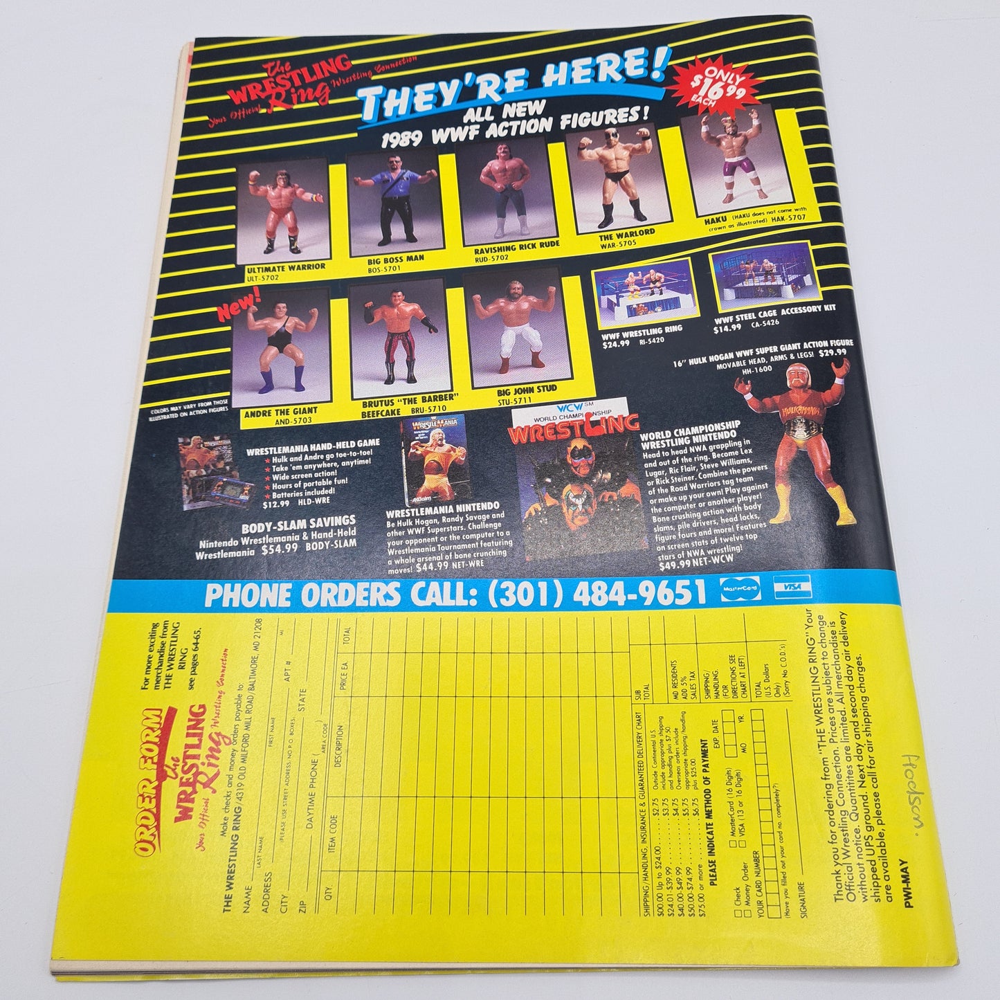 Pro Wrestling Illustrated May 1990 WWF Magazine Hulk Hogan