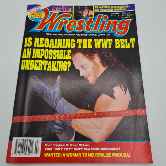 Inside Wrestling Magazine July 1992 The Undertaker WWF WCW