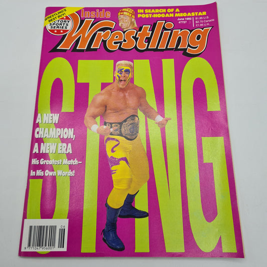 Inside Wrestling Magazine June 1992 Sting WWF WCW