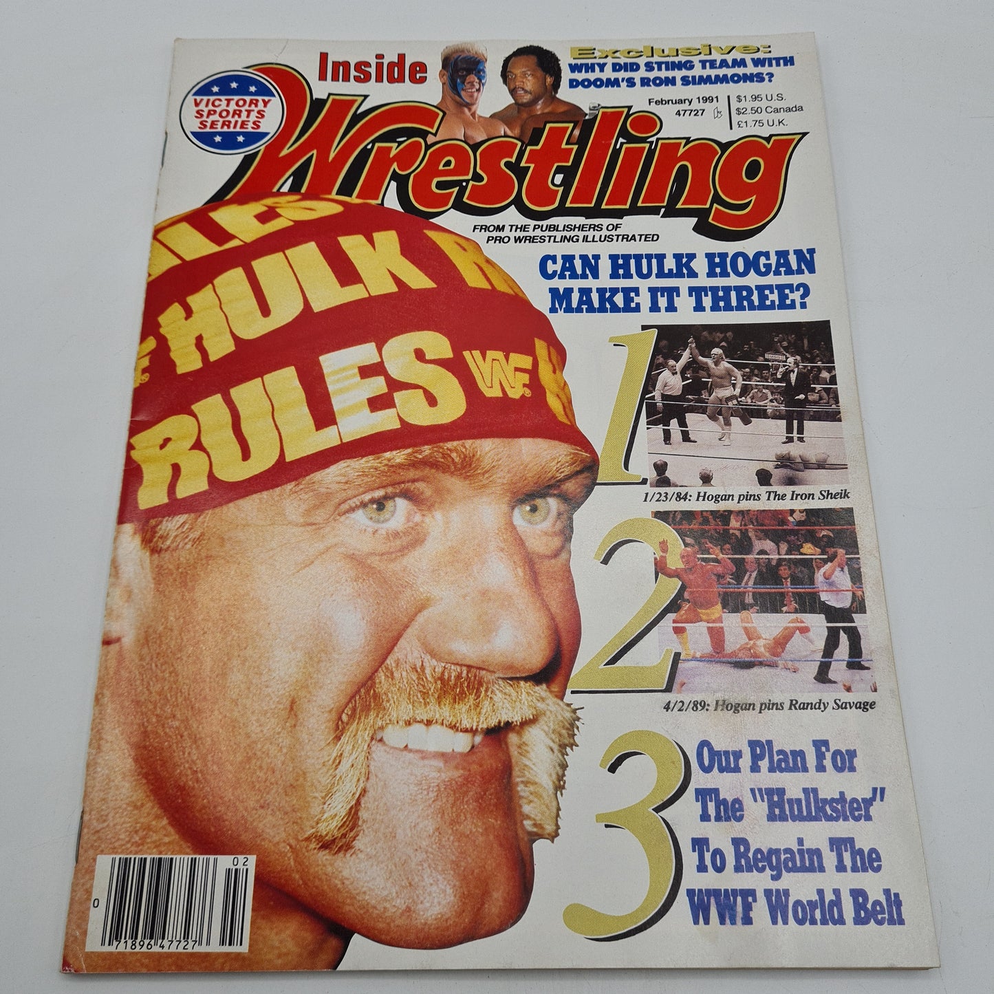 Inside Wrestling Magazine February 1991 Hogan WWF WCW