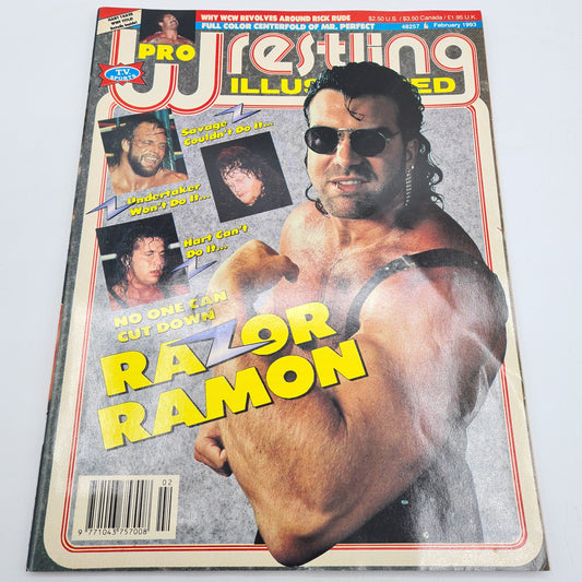 Pro Wrestling Illustrated Magazine February 1993 Razor Ramon Undertaker Savage WWF WCW