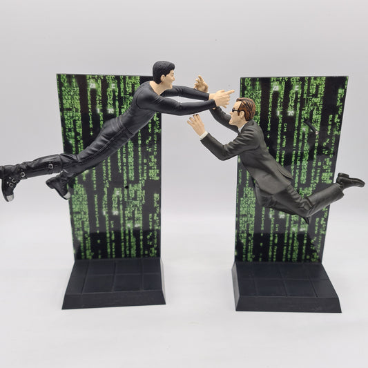 The Matrix Neo vs Agent Smith Movie Action Figures N2 Toys W8