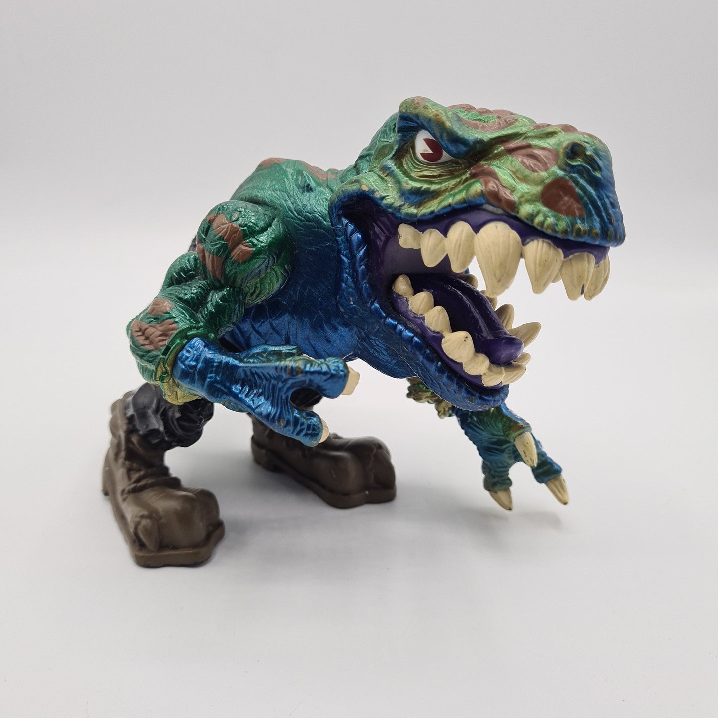 Extreme Dinosaurs T-Bone Warpaint 5" Figure T-Rex Mattel street sharks 1996 90s W1