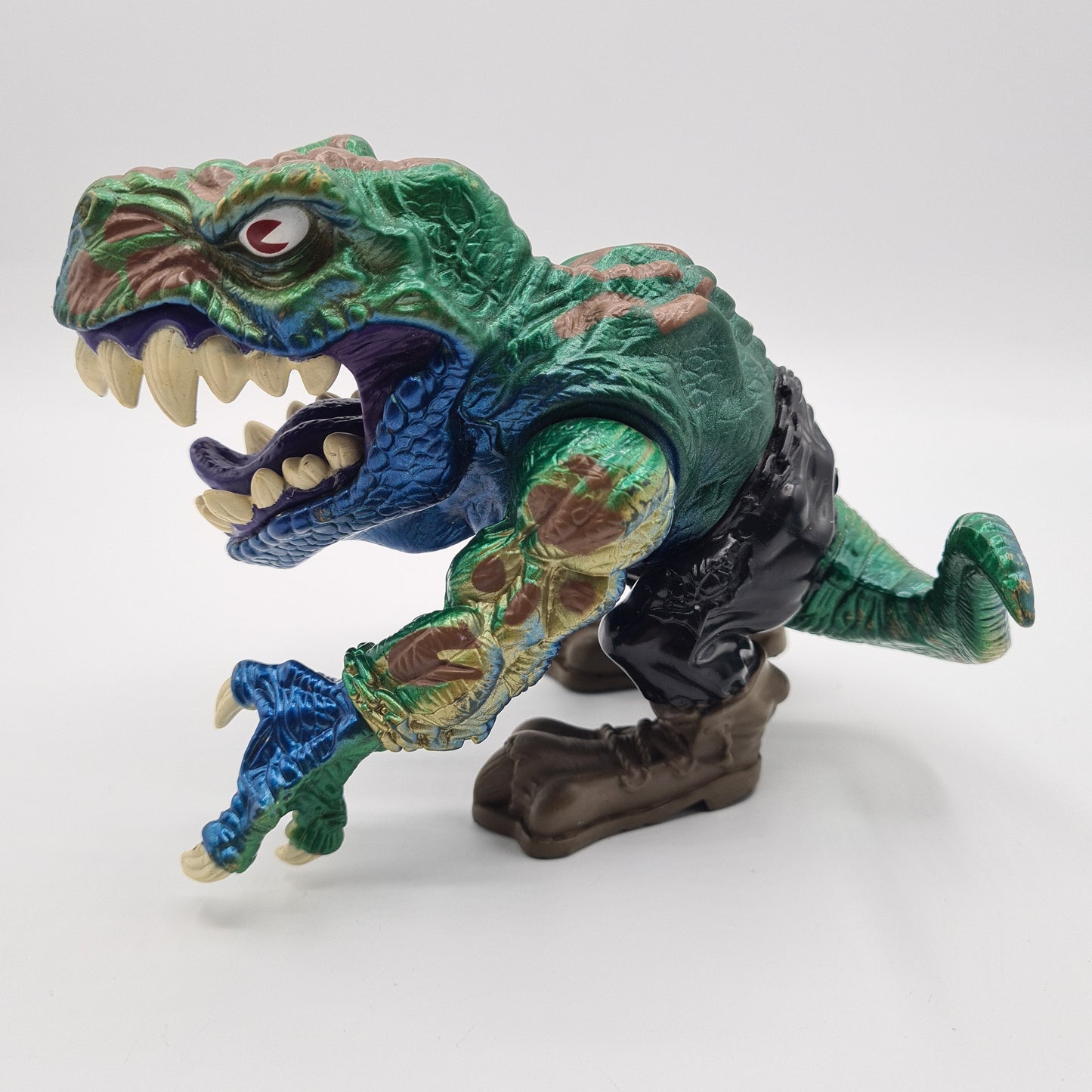 Extreme Dinosaurs T-Bone Warpaint 5" Figure T-Rex Mattel street sharks 1996 90s W1