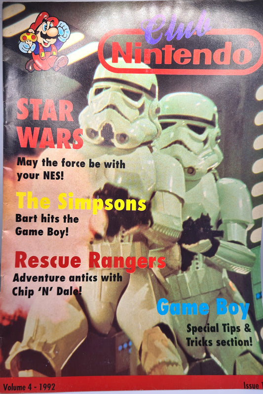 Club Nintendo Magazine Volume 4 Issue #1 1992