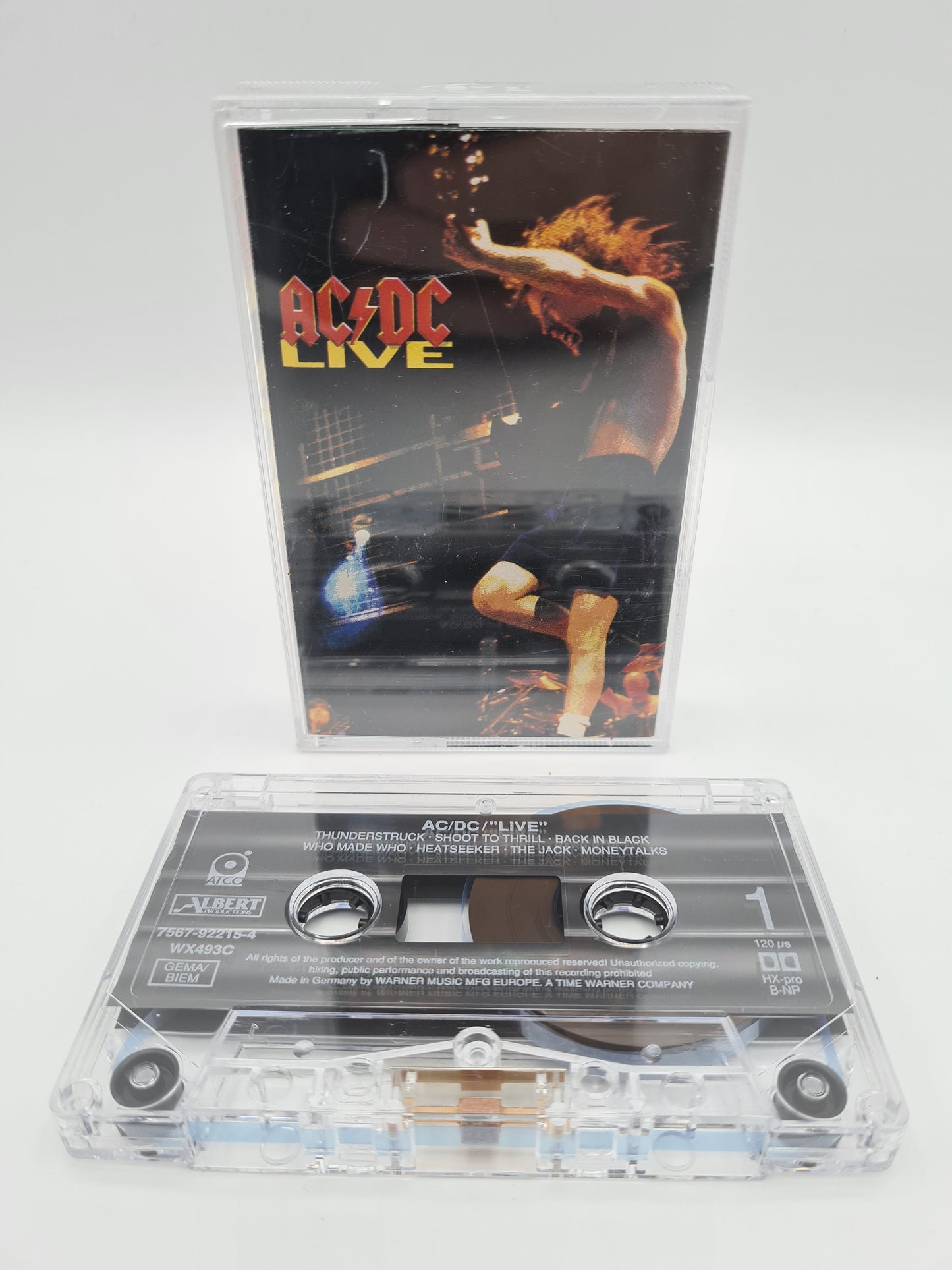 AC/DC "Live" Cassette Tape 1992
