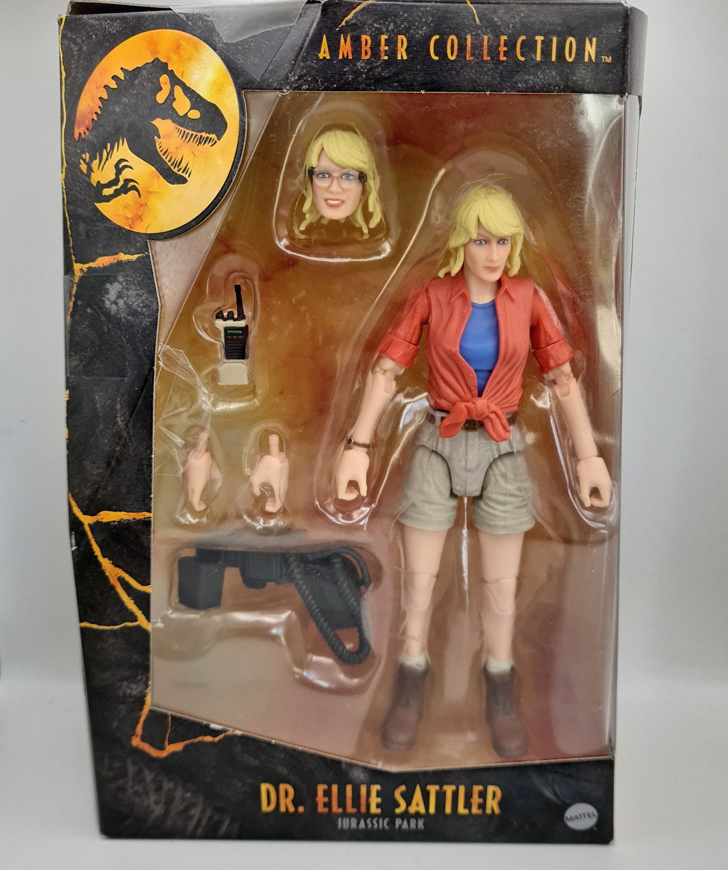 Jurassic Park Amber Collection Dr. Ellie Sattler Mattel Jurassic World W11