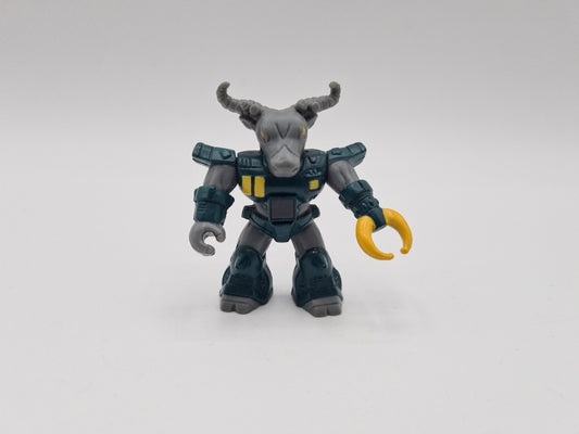 Battle Beasts Roamin Buffalo Figure #10 Mini Figure Hasbro + Rub W10