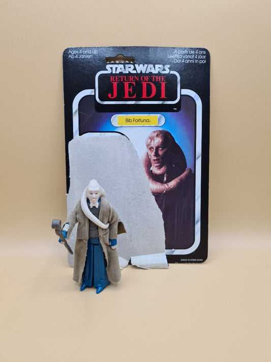 Star Wars Bib Fortuna Action Figure Rotj 1983 + Backing Card