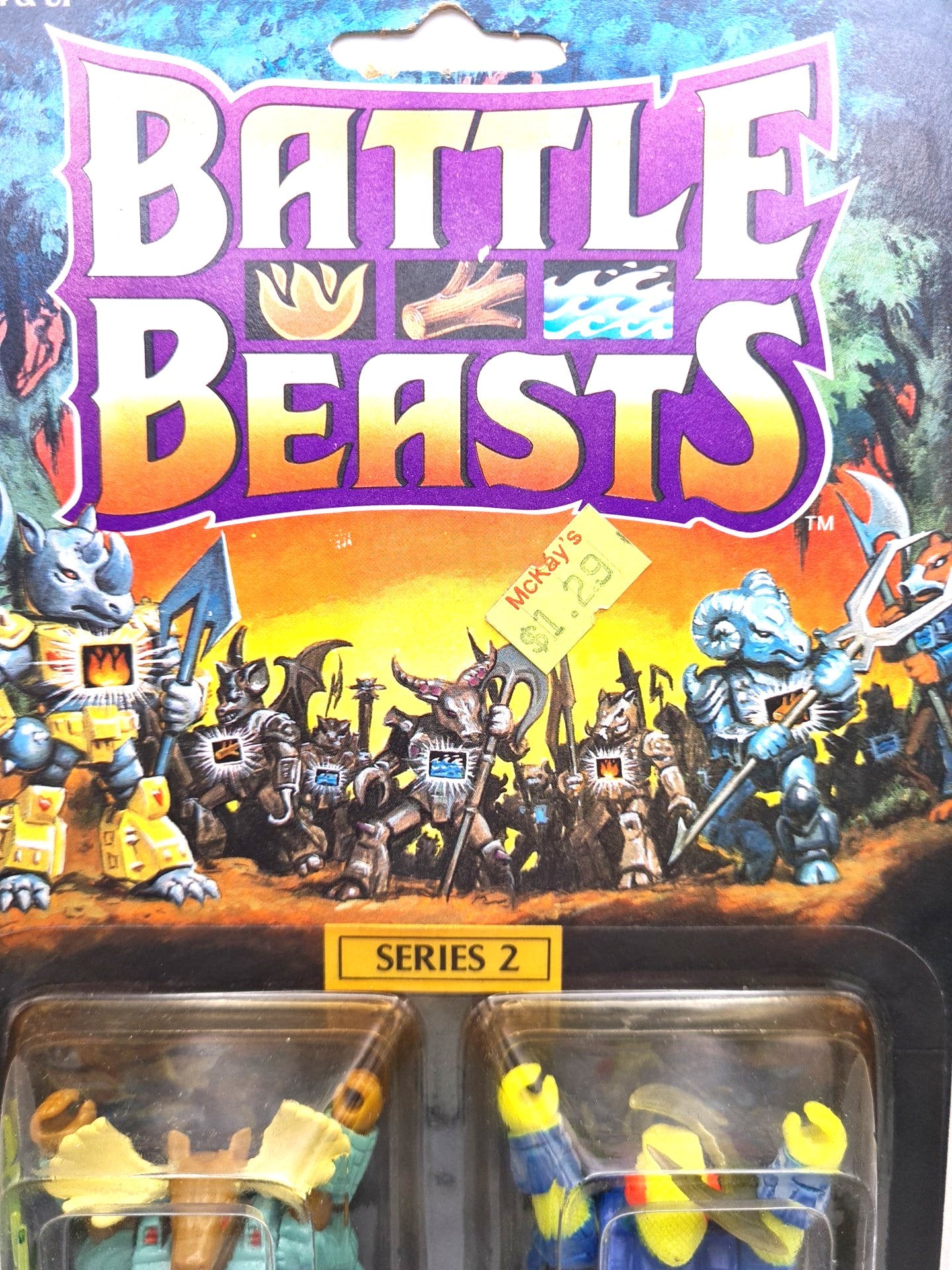 Battle Beasts Series 2 Hasbro Takara Mini Figures Sealed Card