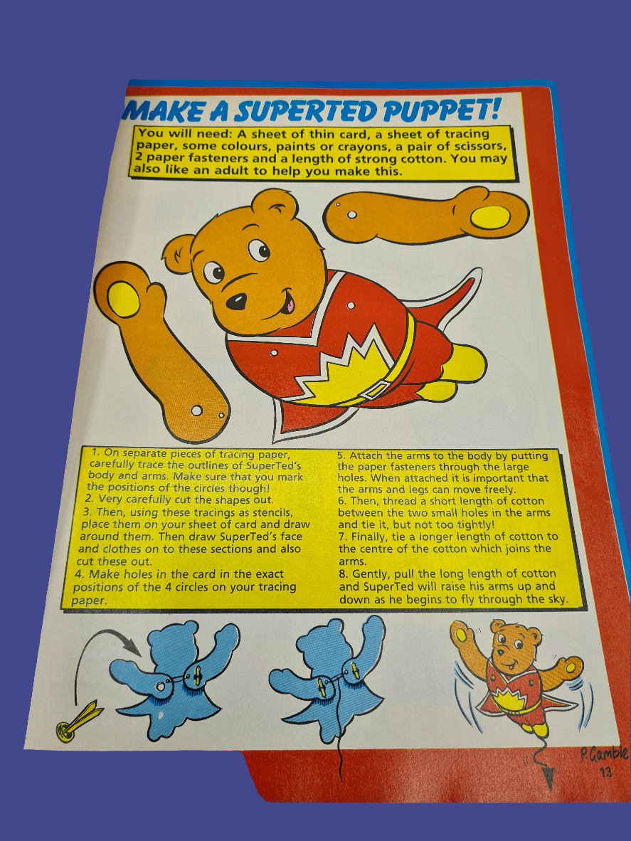 Super Ted 1989 TV Special UK Comic W4
