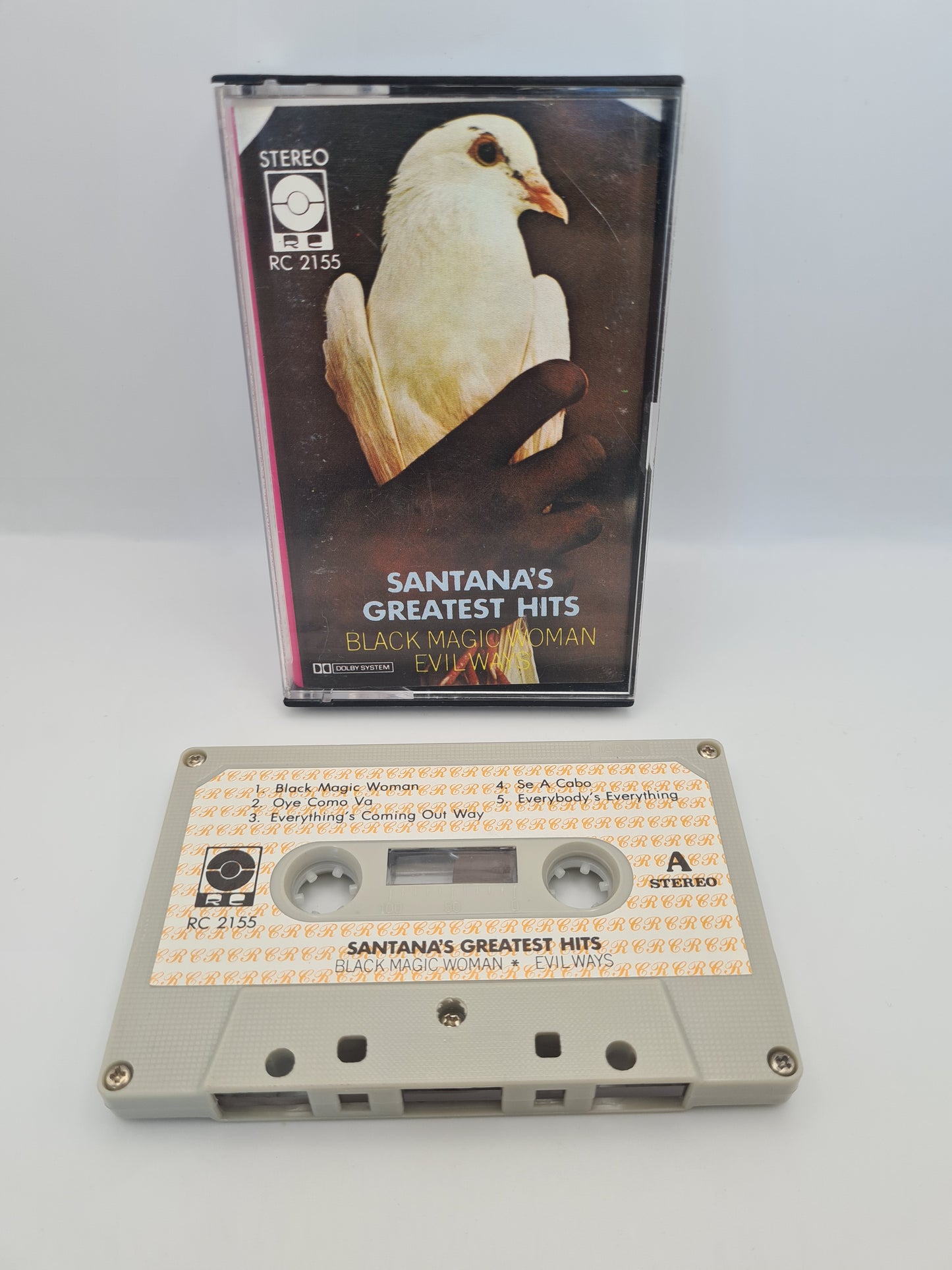 SANTANA SANTANA'S GREATEST HITS CASSETTE TAPE ALBUM 1974 BLACK MAGIC WOMAN