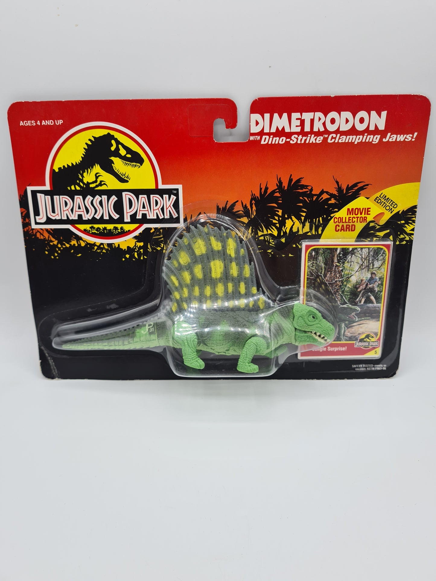 Jurassic Park Dimetrodon Kenner Dino-Strike Toy Figure 1993 Sealed W10