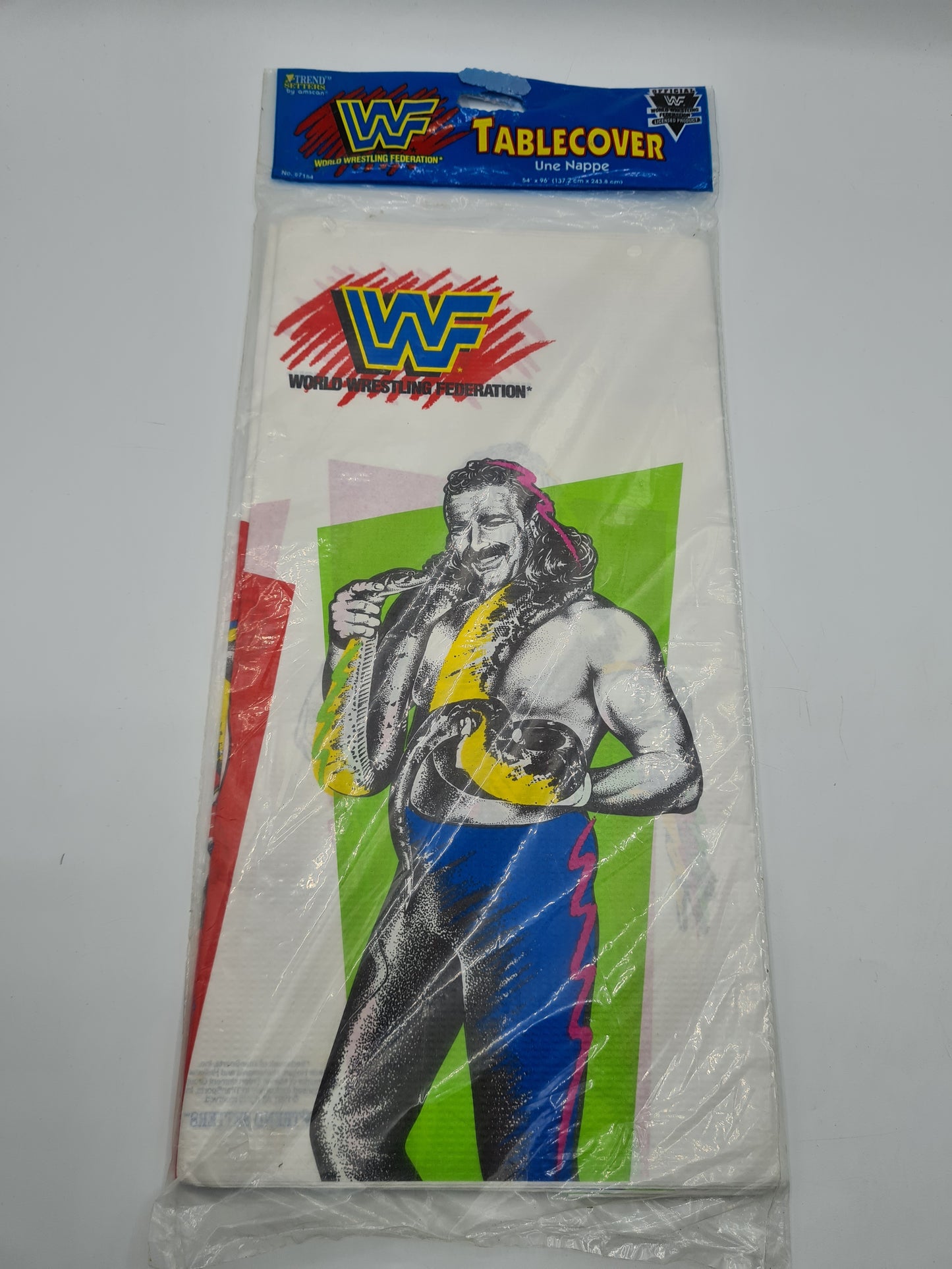 WWF 1991 Officially Licensed Tablecover 54”x 96” Sealed W10