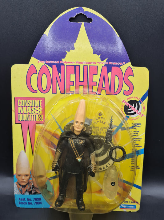 Coneheads PRYMAAT Full Flight Uniform 90s Action Figure Playmates 1993 Cracked Bubble W4