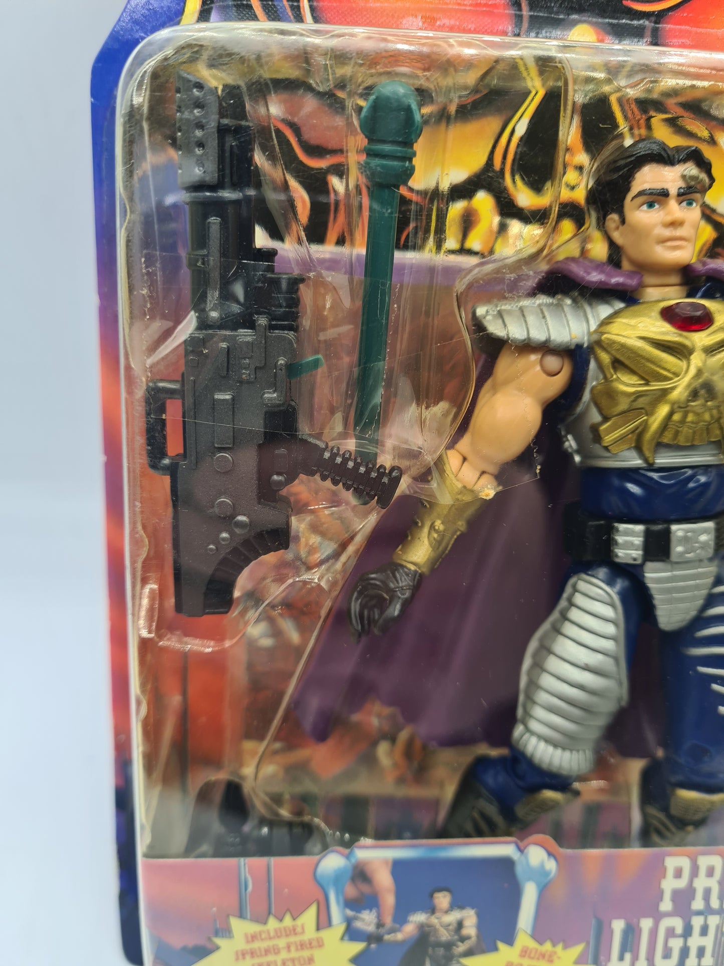 Playmates Skeleton Warriors Prince Lightstar Sealed on card 90s Action Figure