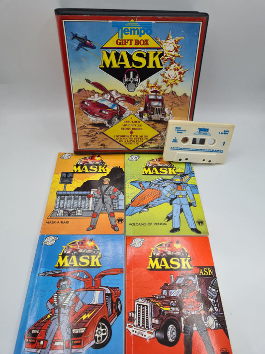 Mask Tempo Gift Box Mini World Books & Cassette 1987 80s W7