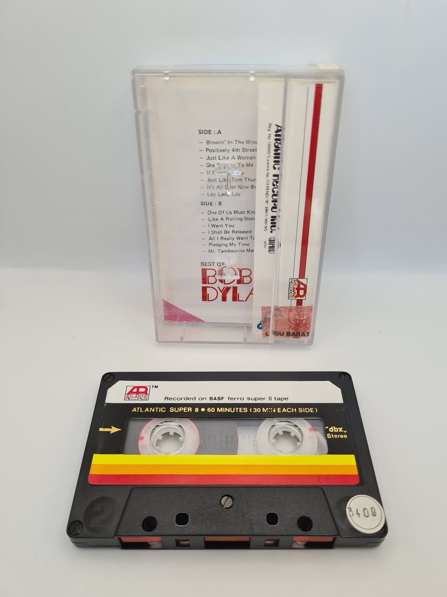 BOB DYLAN CASSETTE TAPE - BOB DYLAN BEST OF THAILAND VERSION