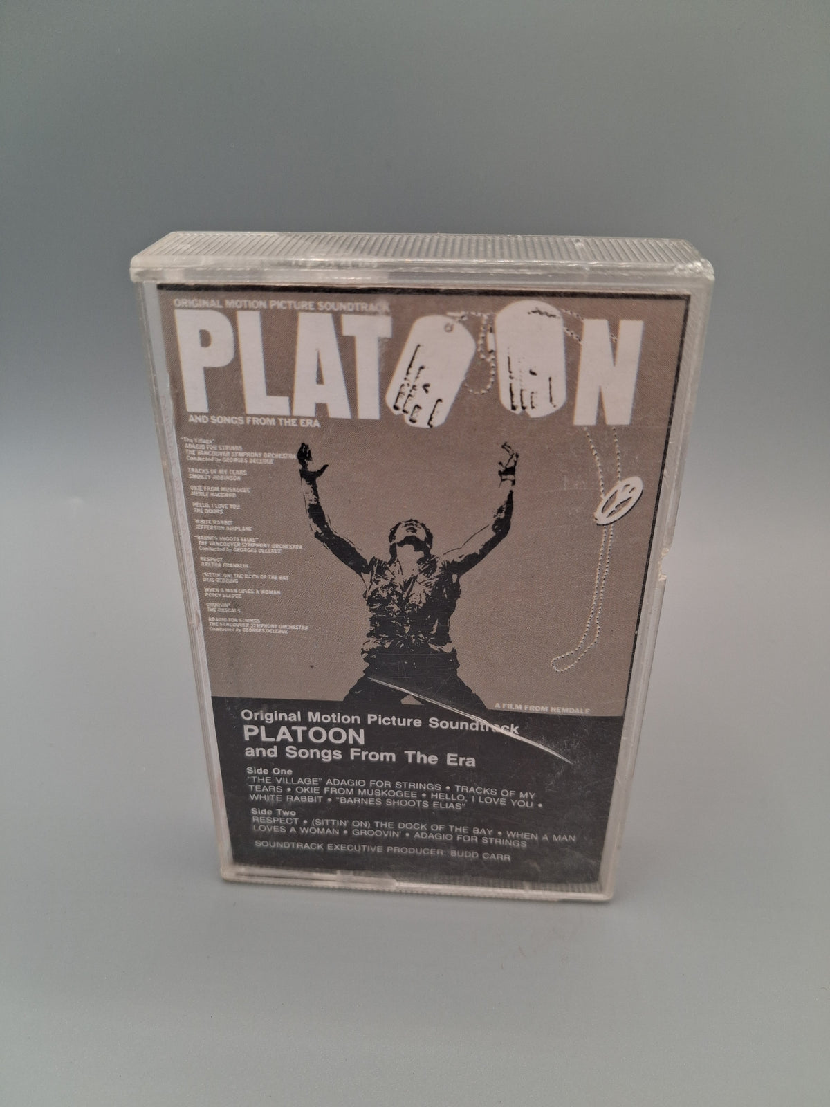 Platoon Movie Soundtrack Cassette Tape 1986