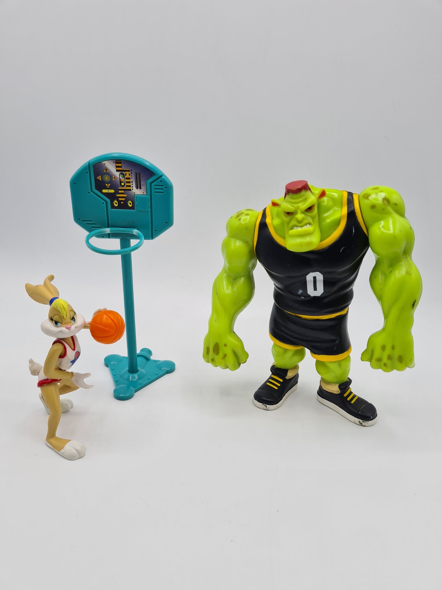 Space Jam Figure Lola Bunny Bang + Basketball Hoop 1996 Warner Bros Playmates 90s W11