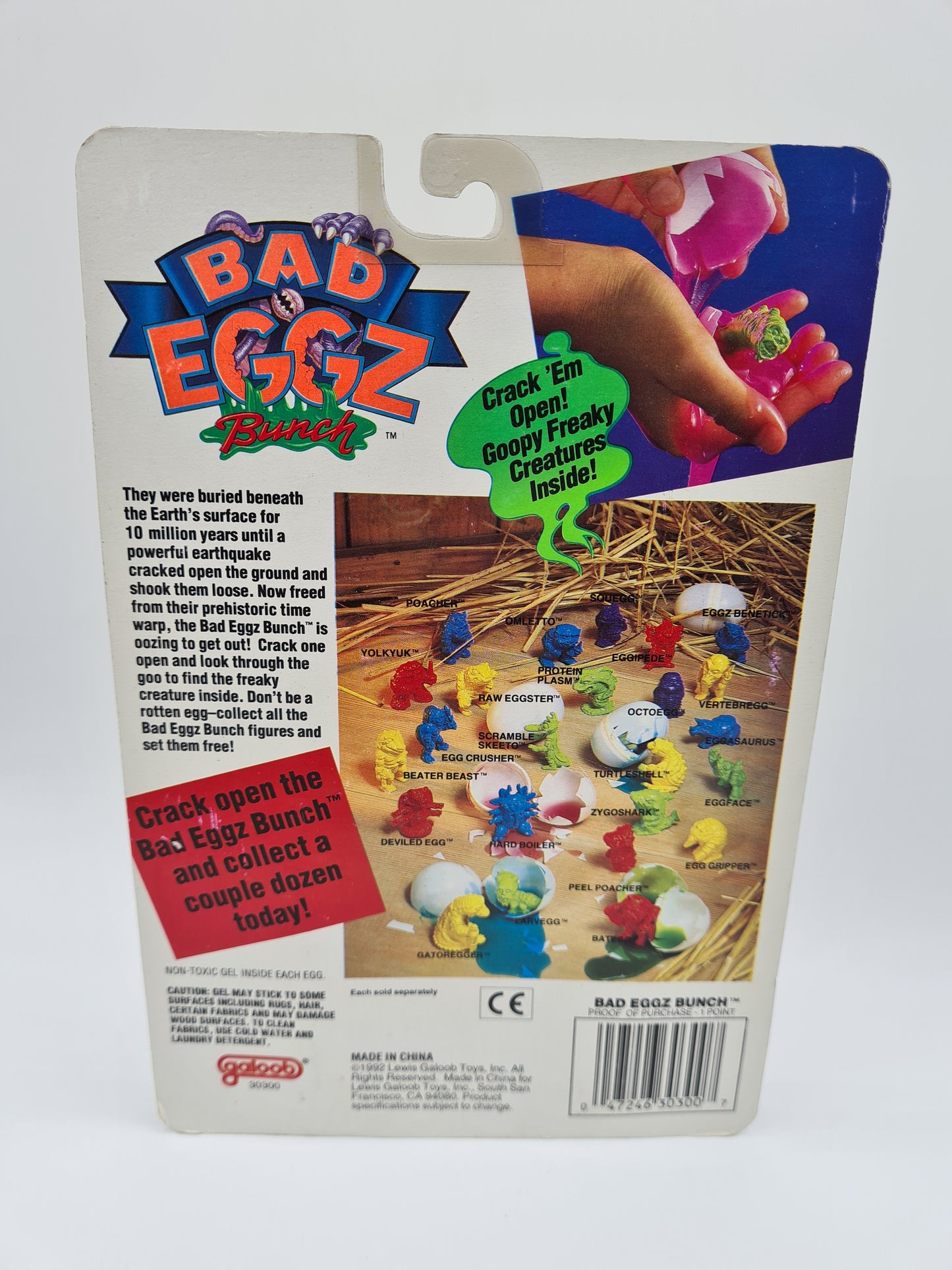Galoob Bad Eggz Bunch No 5 Retro Mini Figure 1992 Sealed W11