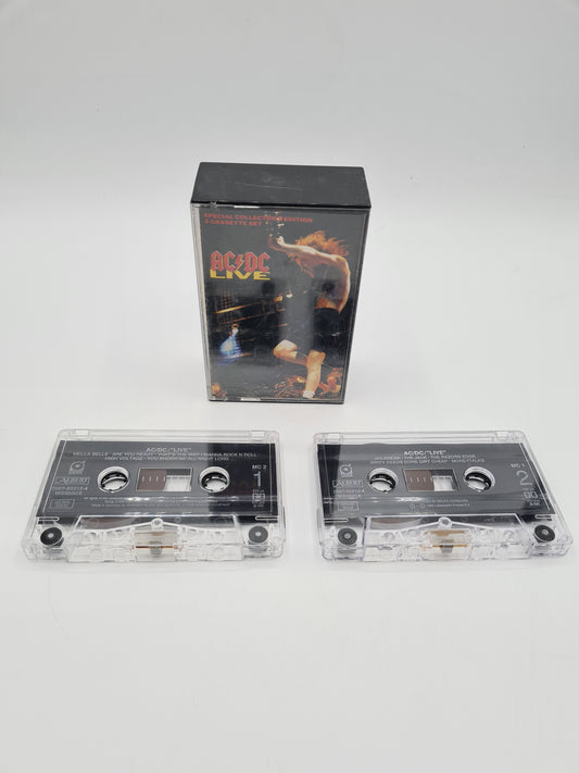 AC/DC LIVE Double Cassette Tape Special Collectors Edition