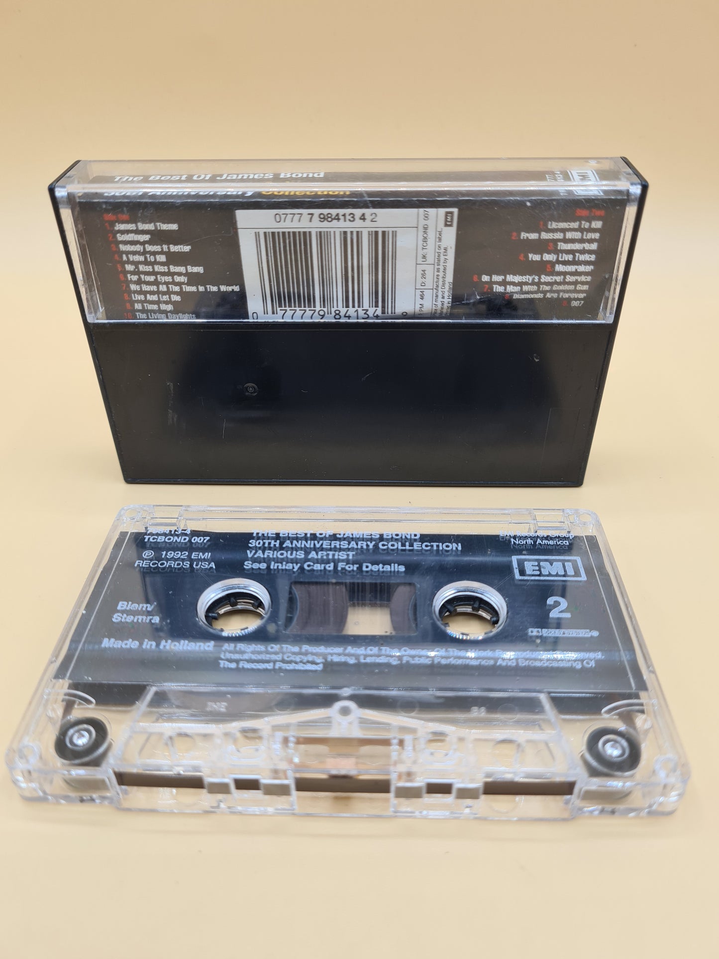 THE BEST OF JAMES BOND 30TH ANNIVERSARY COLLECTION VARIOUS MUSIC CASSETTE TAPE