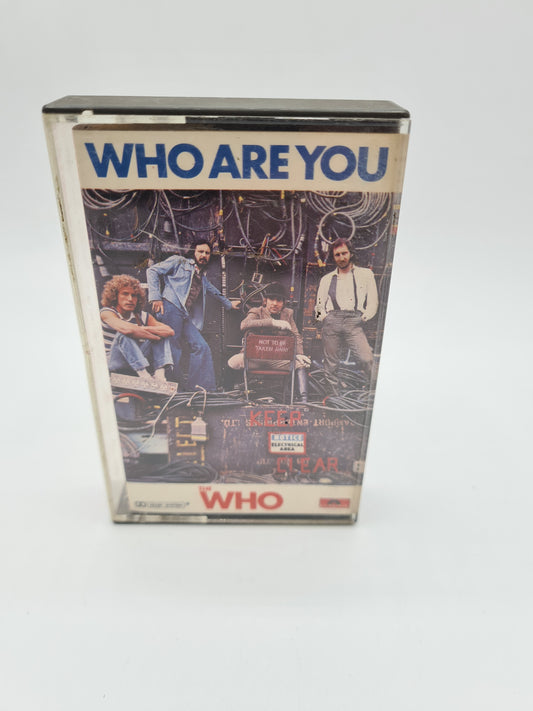 THE WHO WHO ARE YOU CASSETTE TAPE 1978 RED PAPER LABEL POLYDOR UK