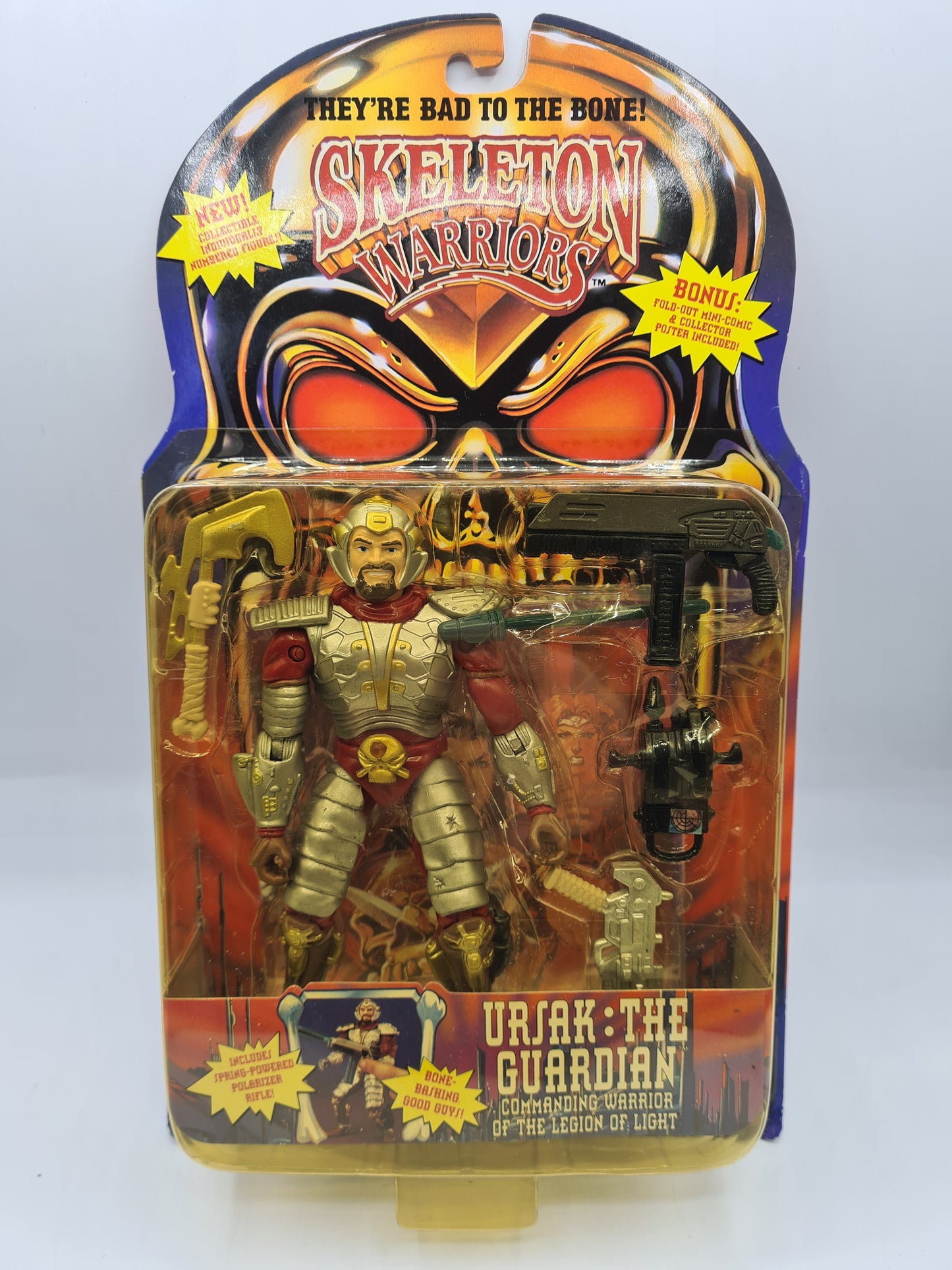 Vintage Playmates Skeleton Warriors Action Figure Ursak The Guardian 90s Action Figure