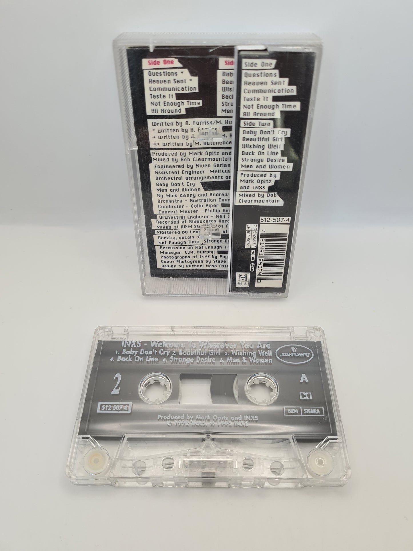 INXS WELCOME TO WHEREVER YOU ARE Cassette Tape Album 1992