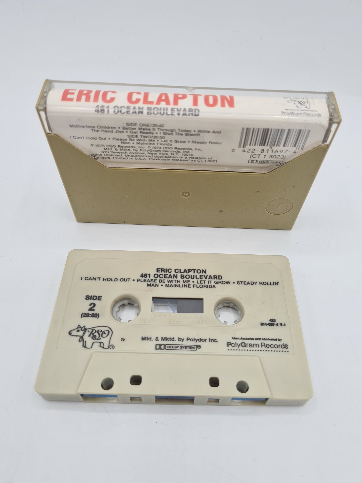 Eric Clapton Cassette Tape 461 Ocean Boulevard