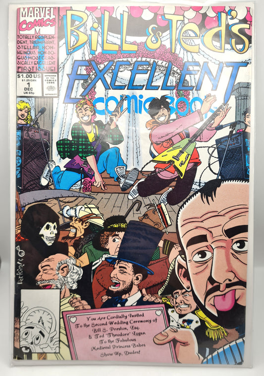Bill & Ted's Excellent Comic Book #1 1991 marvel Comic Book W4