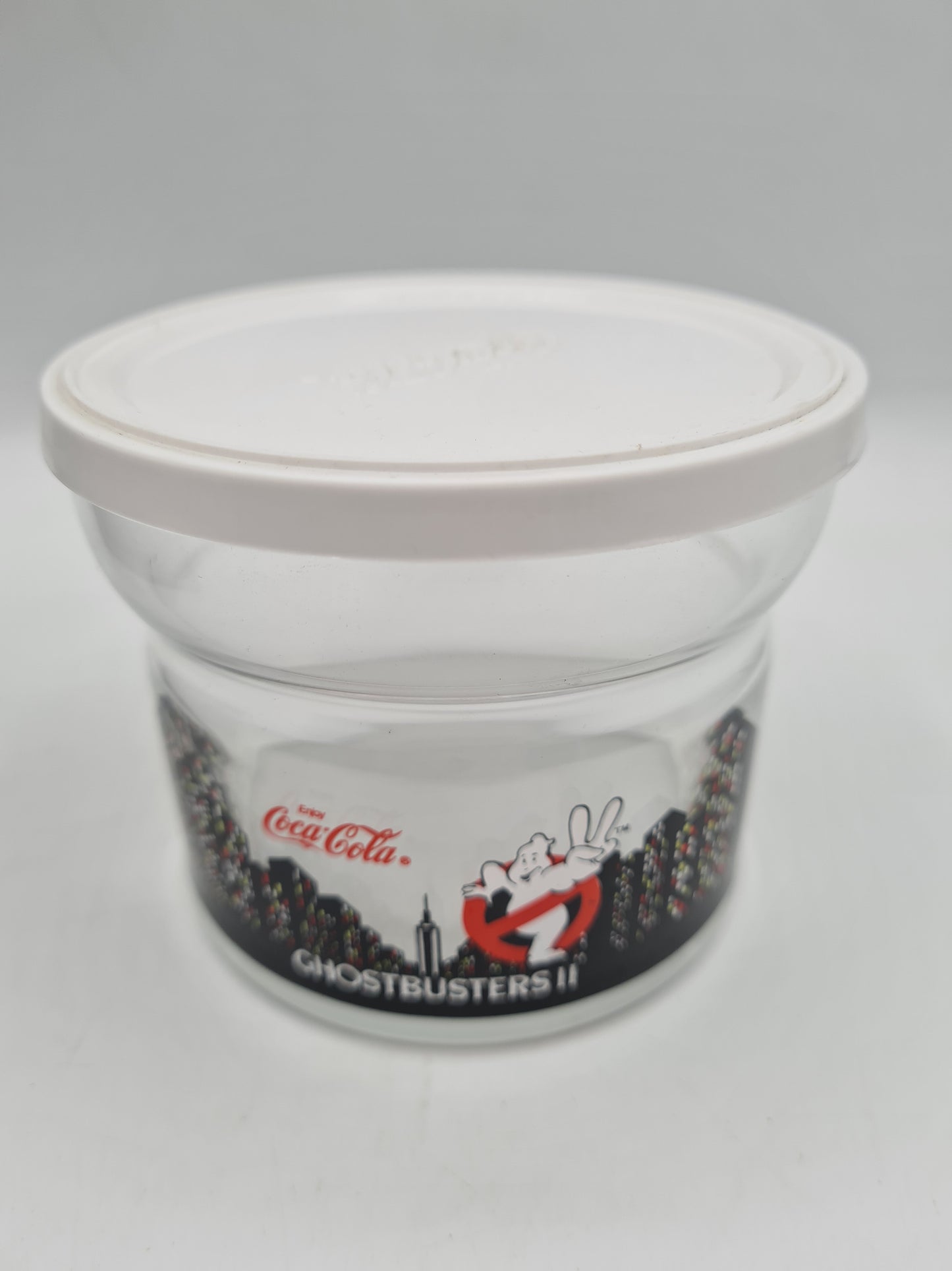 Coca-Cola Ghostbusters 2 Glass Container 1989 Rare Collectable W11