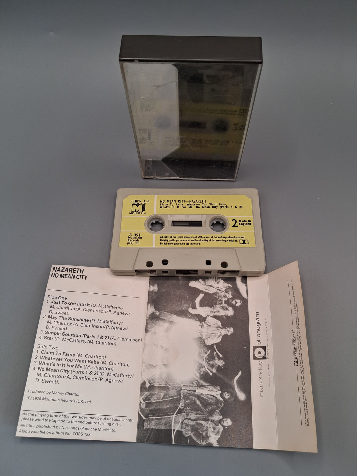 Nazareth No Mean City Mountain TTOPS 123 - Cassette Tape Album