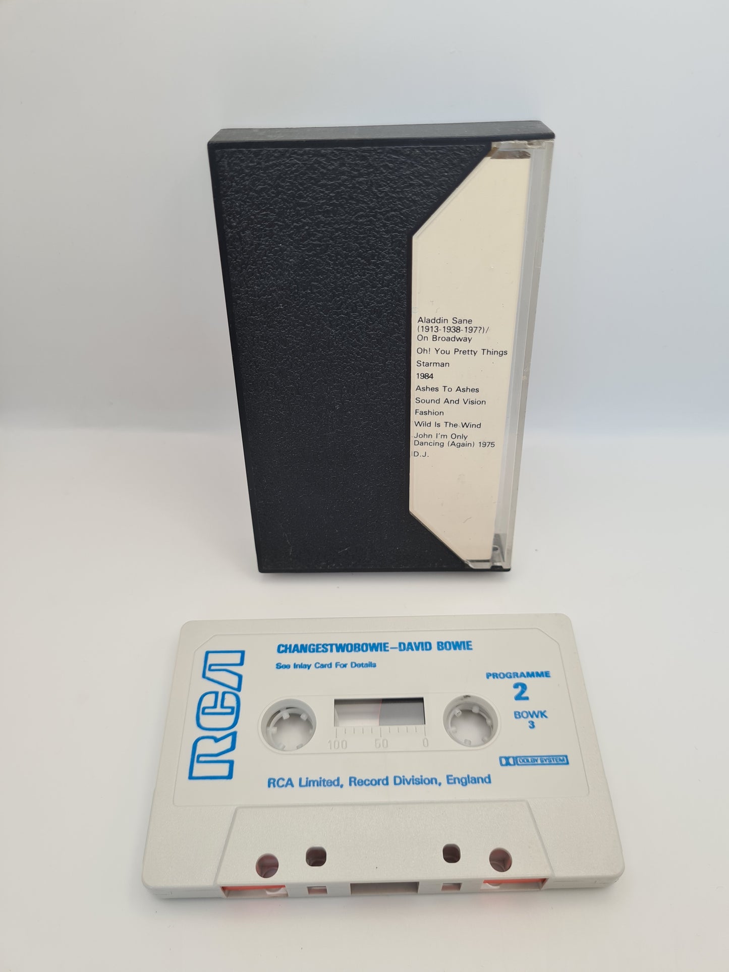 David Bowie Changestwobowie  Cassette Tape RCA