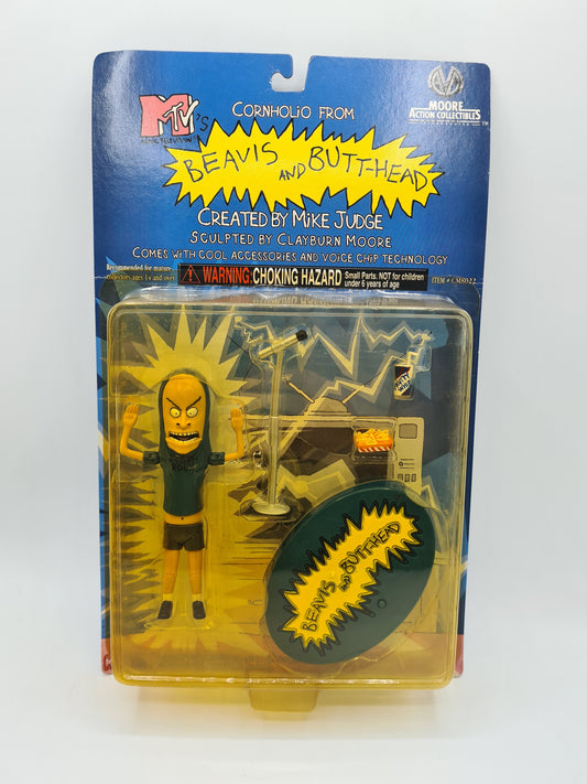 BEAVIS AND BUTT-HEAD MOORE COLLECTIBLES MTV'S CORNHOLIO ACTION FIGURE 90s 1998