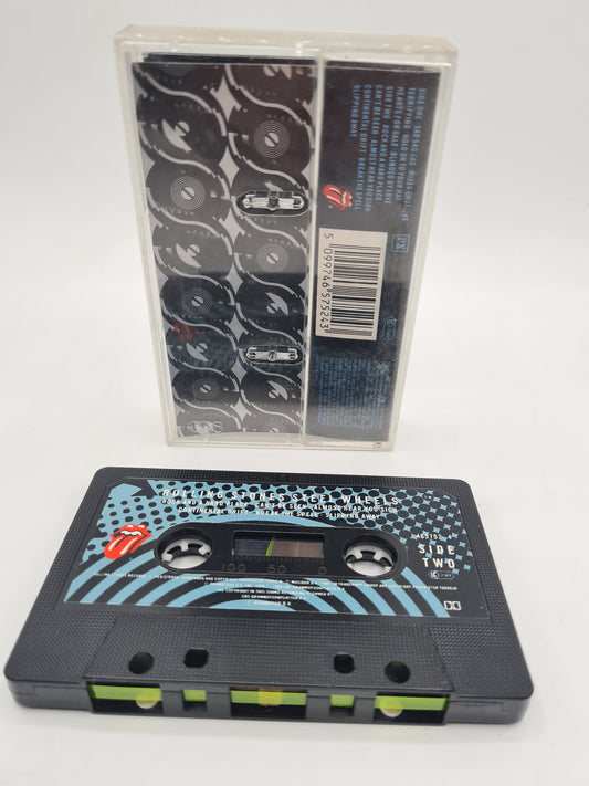 ROLLING STONES STEEL WHEELS Cassette Album 1989 RSR LABEL