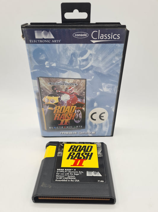 Sega Mega Drive Road Rash 2 Cart & Box Only W4