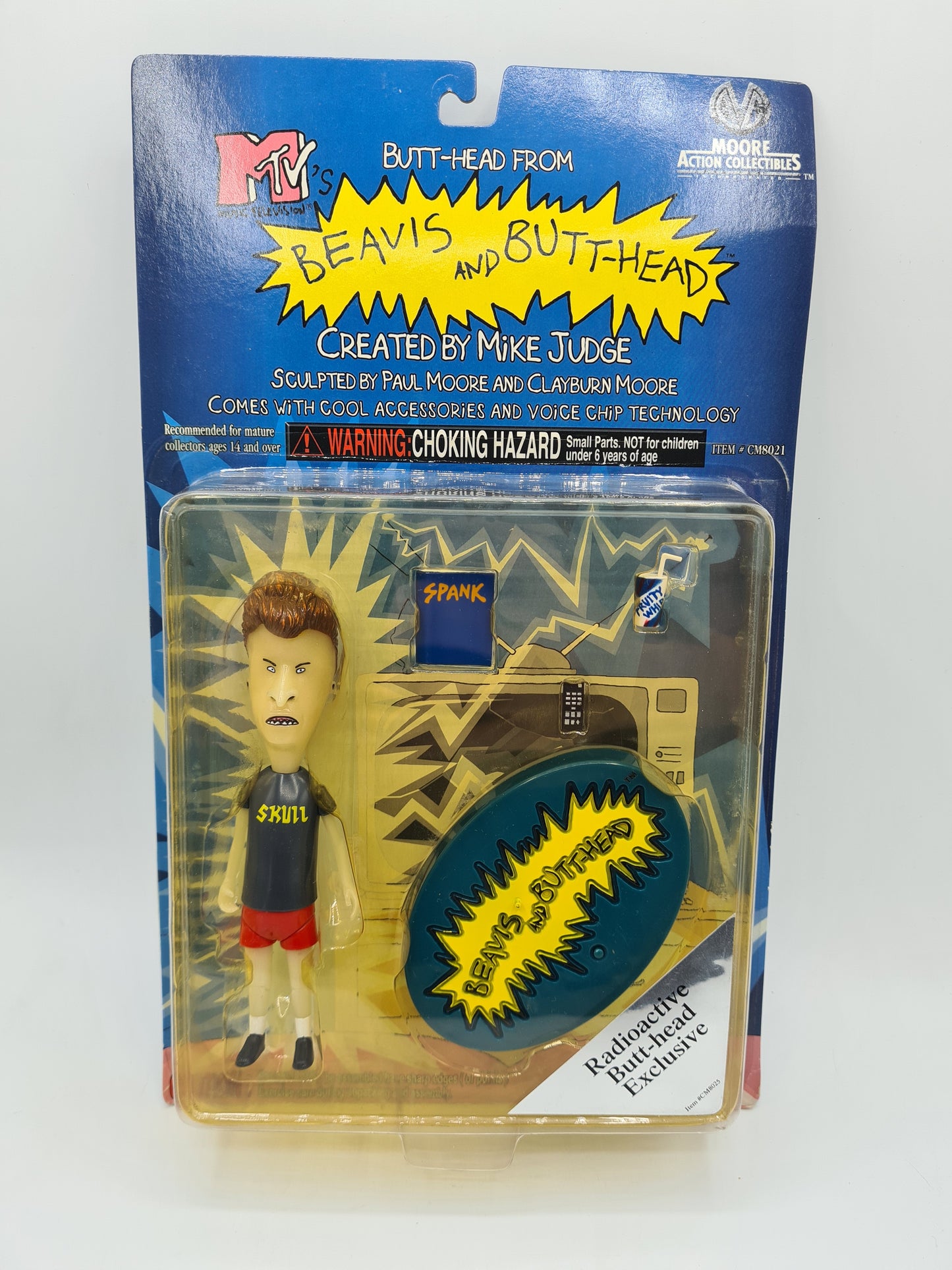 BEAVIS & BUTTHEAD Figure Moore Action 1998 Radioactive Butt-head Exclusives MTV 90s