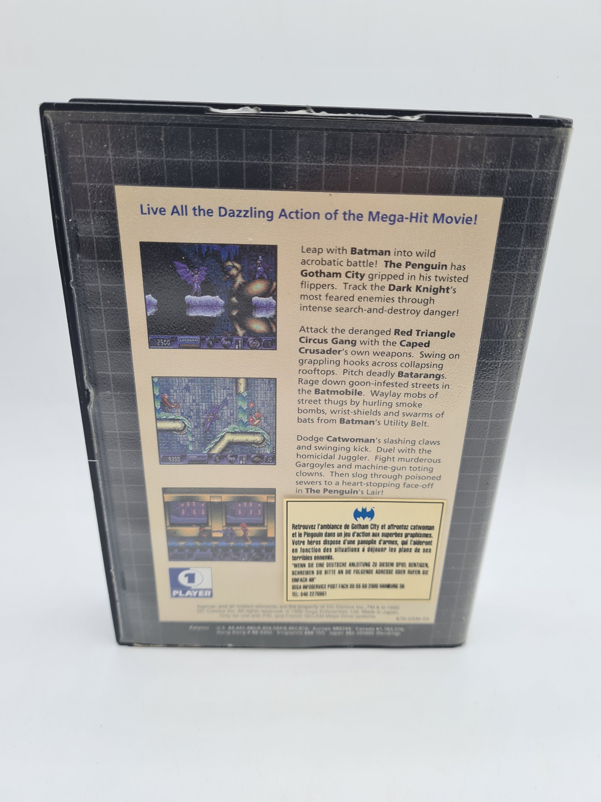 Jeu Sega Mega Drive - Batman - Complet (CIB) - Jeux vidéo Jeu Sega Mega Drive - Batman - Complet (CIB) - Jeux vidéo