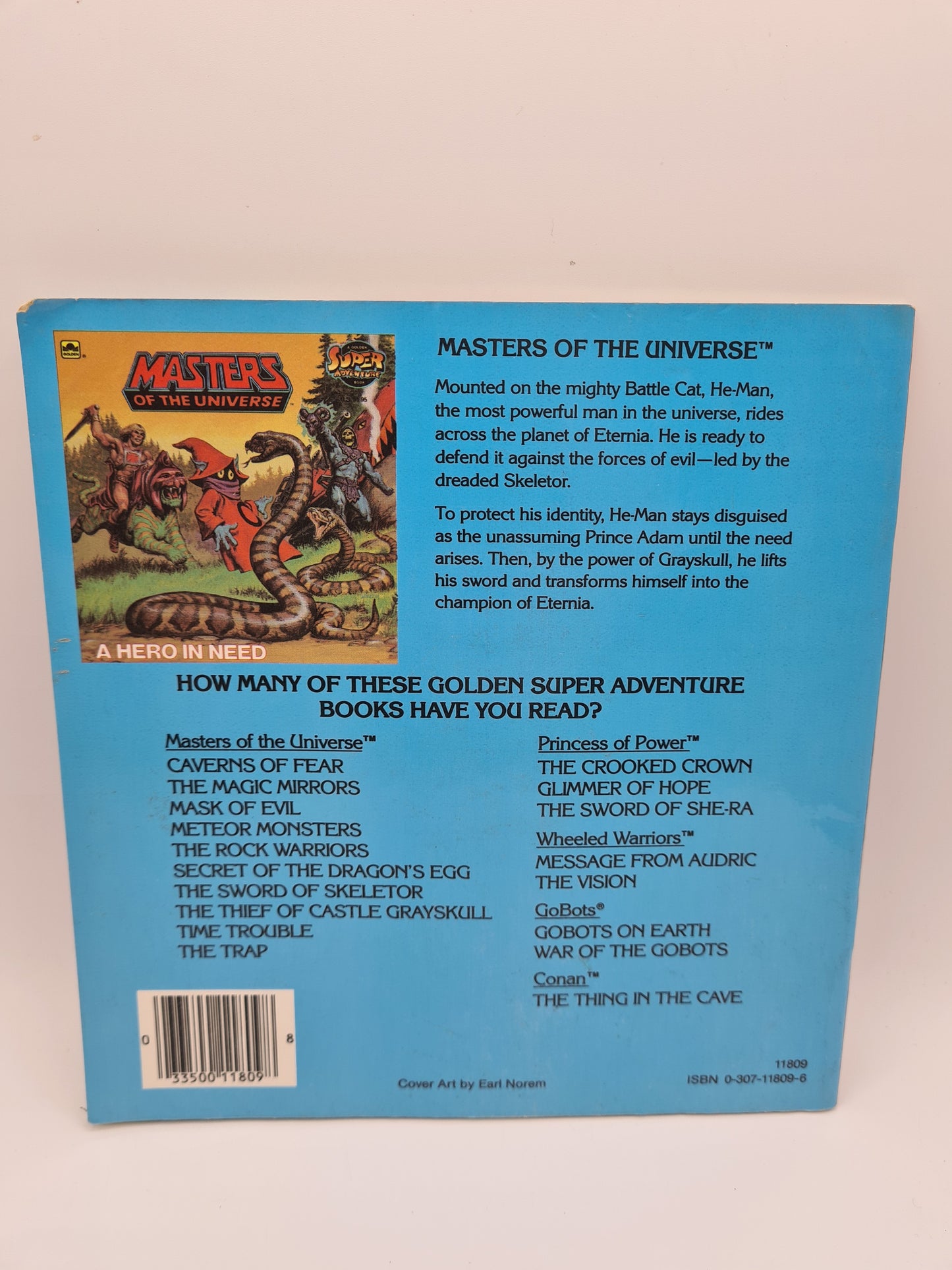 Golden Book Masters of the Universe Book "A Hero In Need" 80s W10