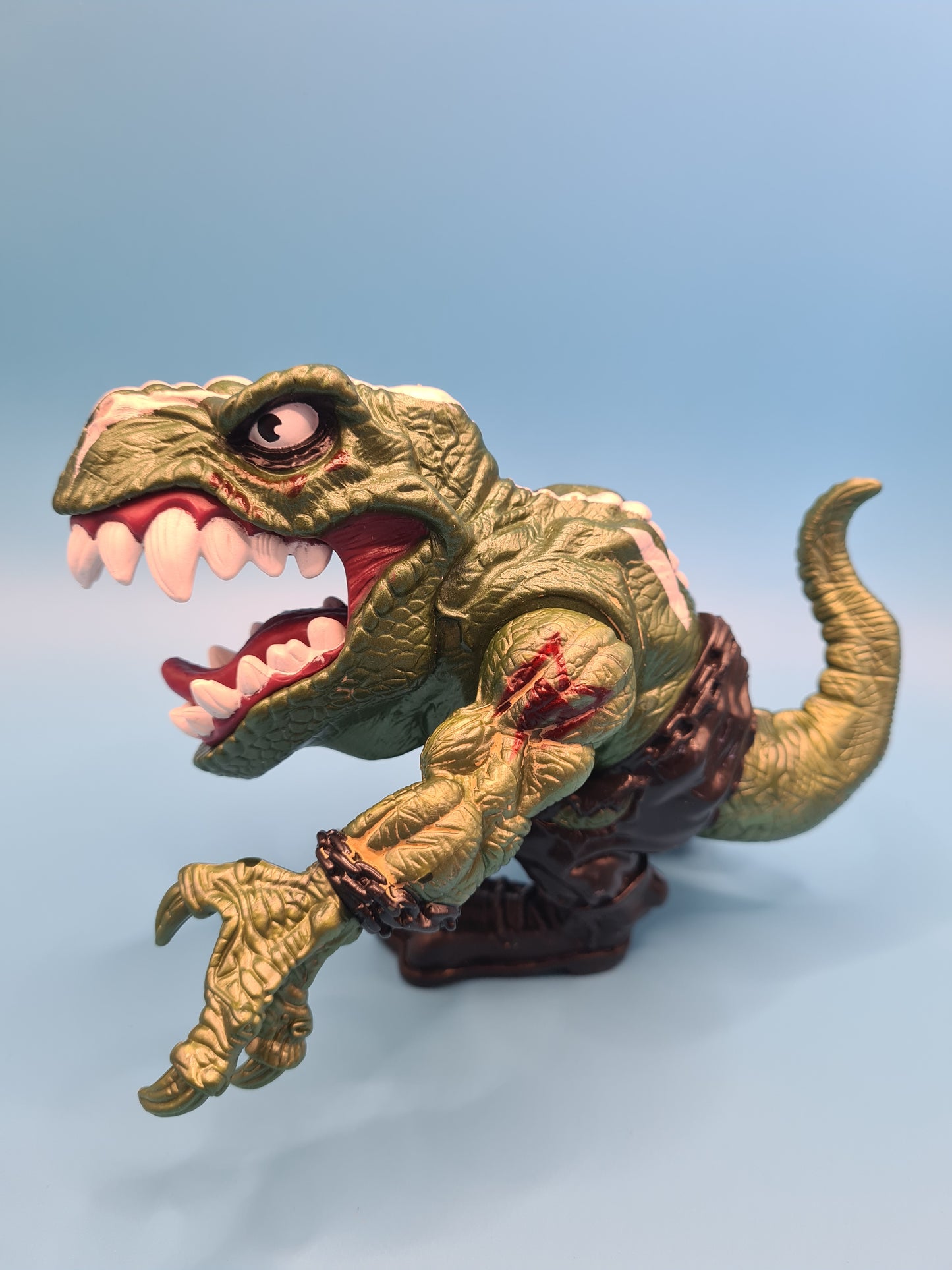 Extreme Dinosaurs T-Bone War Paint Action Figure T-Rex 1996 Mattel Vintage 90s W4