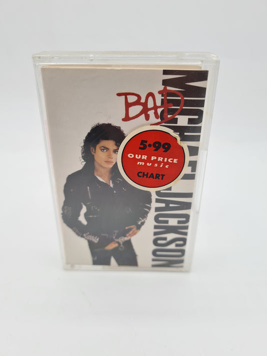 Michael Jackson BAD 1987 Epic 4502904 Cassette Tape Album