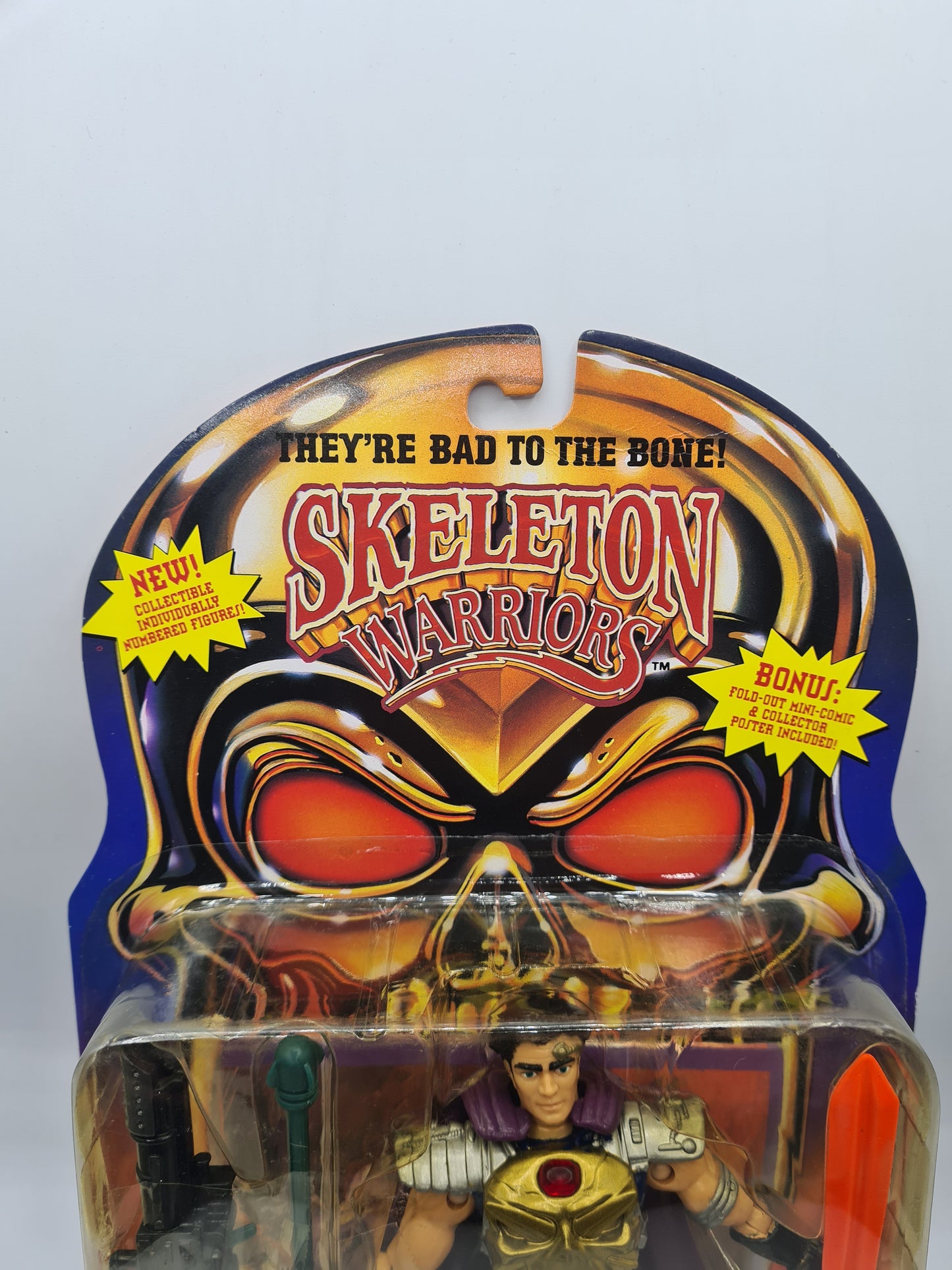 Playmates Skeleton Warriors Prince Lightstar Sealed on card 90s Action Figure