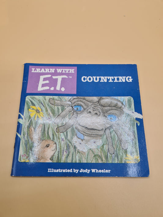 E.T. Extraterrestrial Counting Book 80s 1982 Retro W7